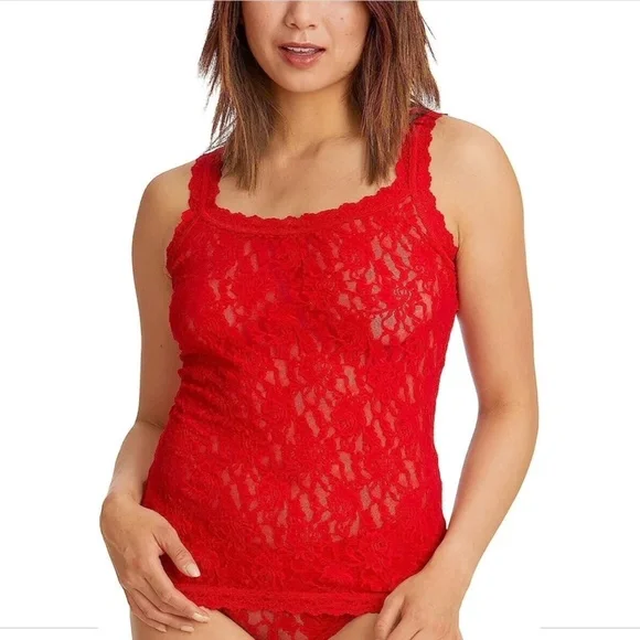 NWT $52 Hanky Panky [ XS ] 1390L Signature Sheer Lace Lingerie Camisole Red - Picture 14 of 14